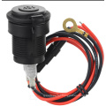 12V Waterproof Car Motorcycle Cigarette Lighter Power Socket Plug Outlet Wire